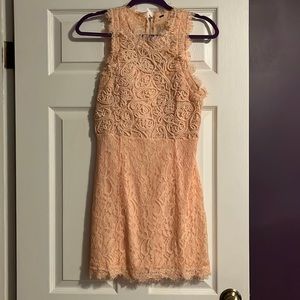 Pink lace dress